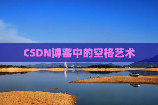 CSDN博客中的空格艺术